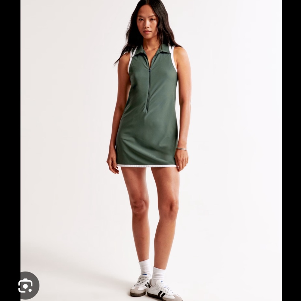 Abercrombie & Fitch Green Mini Dress